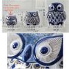 Piggy Bank for Kids,Piggy Bank for Boys Girls and Adult,Money Jar 3-piece Set Piggy Bank Cute Owl Coin Money Bank Blue And White Porcelain Piggy Bank Ceramic Piggy Bank For Desktop Decoration Saving B view 2