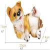 Piggy Bank for Kids,Piggy Bank for Boys Girls and Adult,Money Jar Cute Naughty Dog Piggy Bank Large Resin Coin Bank Yellow Simulation Dog Toy Banks With Stopper Piggy Bank For Kids Boy Girl Saving Ban view 2
