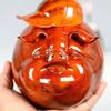 Piggy Bank for Kids,Piggy Bank for Boys Girls and Adult,Money Jar Rosewood Piggy Bank With Lid Handcrafted Money Savings Bank Wooden Money Box Coin Piggy Bank For Adults And Boy (Cool Pig) Saving Bank view 3