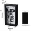 Piggy Bank for Kids,Piggy Bank for Boys Girls and Adult,Money Jar Must Break To Open Money Bank With Clear Glass Black Coin Bank Money Box -Make Your Dreams Happen Saving Bank (Color : Piggy Bank 2pcs view 2
