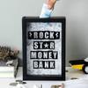 Piggy Bank for Kids,Piggy Bank for Boys Girls and Adult,Money Jar Must Break To Open Money Bank With Clear Glass Black Coin Bank Money Box -Make Your Dreams Happen Saving Bank (Color : Piggy Bank 2pcs view 3