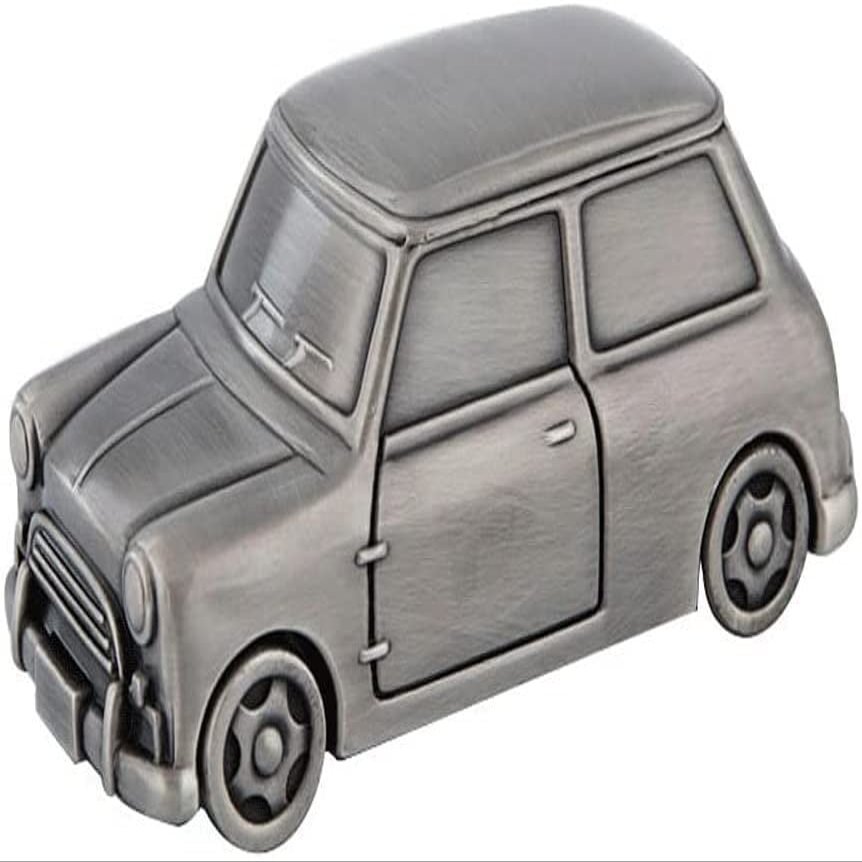 Piggy Bank for Kids,Piggy Bank for Boys Girls and Adult,Money Jar Pewter Car Piggy Bank Zinc Alloy Metal Coin Bank With Stopper Cute Retro Money Bank Reusable Piggy-Bank For Kids Home Decor Saving Ban