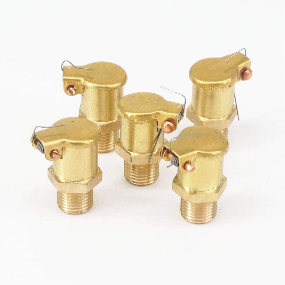 10PCS Outer Diameter 10/11/13/16/20/24mm M10x1mm Male Brass Grease Oil Cup Oiler Spring Flip Caps for Hit Miss Engine Motor - (Color: 13mm)