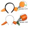 6pcs Carrot Headband Birthday Party Headbands for Kids Hair Hoop Hair Accessories Cosplay Hair Accessory Party Props Hair Band Hair Ties Kids Headdress Child Foam Chili Cute view 3