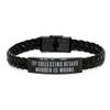Beautiful Toy Collecting Braided Leather Bracelet, Toy Collecting Because Murder is, for Friends, Present from, for Toy Collecting view 1