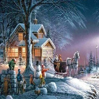 1000 Pieces Jigsaw Puzzle for Adults, Winter Church Scenery Christma Wooden Jigsaw Puzzle, Exercise Memory Relieve Stress Game Jigsaw Puzzle Family Activities Decompression Gifts