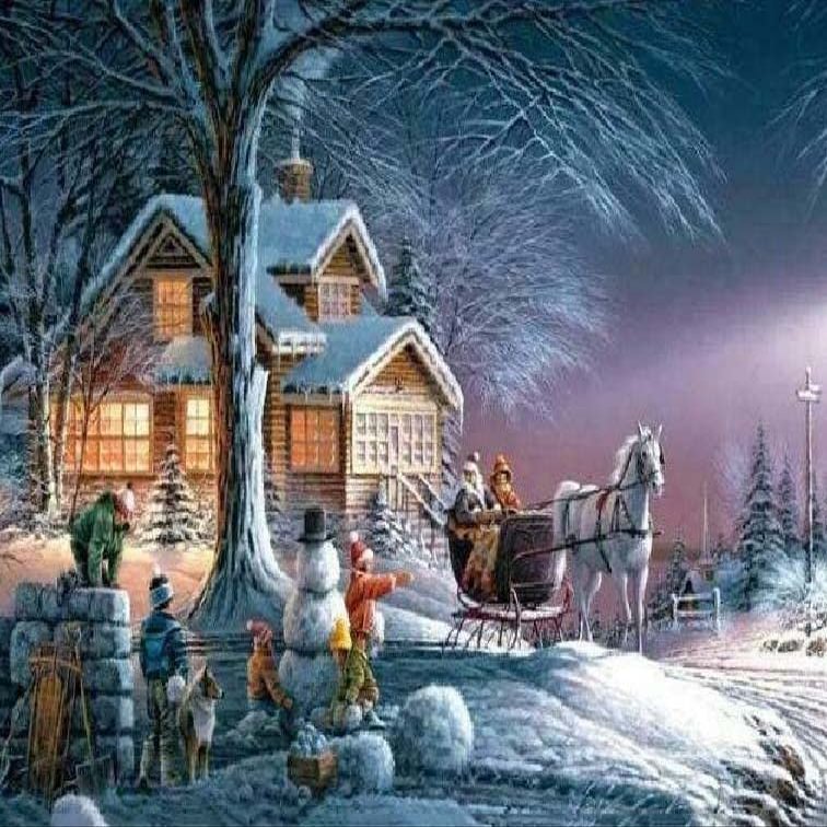 1000 Pieces Jigsaw Puzzle for Adults, Winter Church Scenery Christma Wooden Jigsaw Puzzle, Exercise Memory Relieve Stress Game Jigsaw Puzzle Family Activities Decompression Gifts