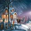 1000 Pieces Jigsaw Puzzle for Adults, Winter Church Scenery Christma Wooden Jigsaw Puzzle, Exercise Memory Relieve Stress Game Jigsaw Puzzle Family Activities Decompression Gifts view 1