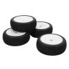 SWOQ RC Tires and Wheels, Wear Resistant RC Rims and Tires 17mm Hub for 1/8 RC Off Road Car(White) view 1