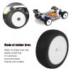 SWOQ RC Tires and Wheels, Wear Resistant RC Rims and Tires 17mm Hub for 1/8 RC Off Road Car(White) view 3