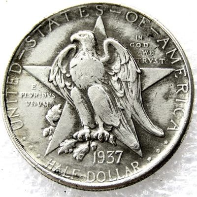 Rare 1937 Texas Independence Centennial American USA Half Dollar Restrike Cool Coin. Explore Now!