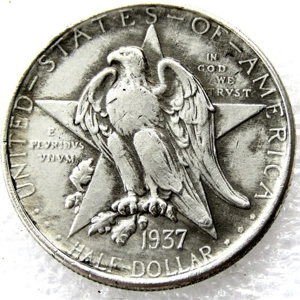 Rare 1937 Texas Independence Centennial American USA Half Dollar Restrike Cool Coin. Explore Now!