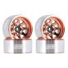 INJORA 1.0 Beadlock Wheel Stamped Steel Beadlock Deep Dish 1.0" Wheels for 1/18 TRX4M Axial AX24 SCX24 Gladiator Deadbolt Bronco C10 JLU Upgrade Parts(Rose Gold) view 1