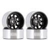 INJORA 1.0 Beadlock Wheel Stamped Steel Beadlock Deep Dish 1.0" Wheels for 1/18 TRX4M Axial AX24 SCX24 Gladiator Deadbolt Bronco C10 JLU Upgrade Parts(Black) view 1