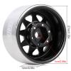 INJORA 1.0 Beadlock Wheel Stamped Steel Beadlock Deep Dish 1.0" Wheels for 1/18 TRX4M Axial AX24 SCX24 Gladiator Deadbolt Bronco C10 JLU Upgrade Parts(Black) view 3