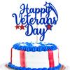 Happy Veterans Day Cake Topper, Thank You Veterans Free and Brave, Patriotic Soldier Veterans Day Army Party Decorations, We are So Proud of you, Presidents Memorial Independence Day Decorations view 1