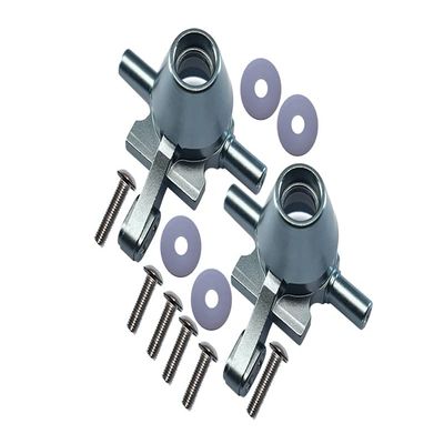 1Pr Upgrades Aluminum Front Knuckle Arm with Tamiya Tt02 Rc Cars by GPM (Gray)