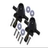 1Pr Upgrades Aluminum Front Knuckle Arm with Tamiya Tt02 Rc Cars by GPM (Black) view 1