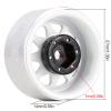INJORA 1.0 Beadlock Wheel Stamped Steel Beadlock Deep Dish 1.0" Wheels for Axial SCX24 Gladiator Deadbolt Bronco C10 JLU Upgrade Parts(White) view 3