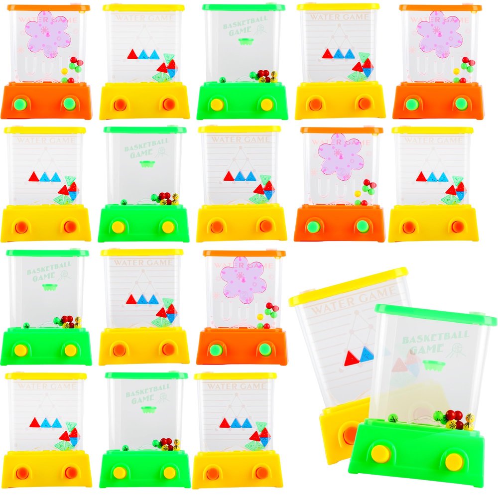 Rcanedny 18 Pack Handheld Water Games Water Toss Ring Game Handheld Water Ring Toy for Party Favors Goody Bag Fillers Retro Pastime