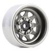INJORA 1.0 Beadlock Wheel Stamped Steel Beadlock Deep Dish 1.0" Wheels for 1/18 TRX4M Axial AX24 SCX24 Gladiator Deadbolt Bronco C10 JLU Upgrade Parts(Grey) view 2