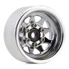 INJORA 1.0 Beadlock Wheel Stamped Steel Beadlock Deep Dish 1.0" Wheels for Axial SCX24 Gladiator Deadbolt Bronco C10 JLU Upgrade Parts(Silver) view 2