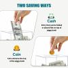 ETPlanet Clear Acrylic Piggy Bank for Adults Kids, Large and Sturdy Money Saving Jar for Cash Coin with Key Change jar, Saving Box for Wedding, Birthday, New Year Gifts and Fun (Clear) view 4
