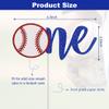Baseball Cake Topper- Glitter, Baseball 1st Birthday Cake Topper, Sport Theme First Birthday Cake DecorationBaseball Theme Kids Birthday Party Supplies view 2