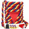 Outdoor Yard Games 40FT Tug of War Rope for Kids Adult, Field Day Family Reunion Birthday Party Games, Halloween Carnival Easter Outside Lawn Yard Fun Games for Team Building Activities, Tricolor view 1