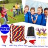 Outdoor Yard Games 40FT Tug of War Rope for Kids Adult, Field Day Family Reunion Birthday Party Games, Halloween Carnival Easter Outside Lawn Yard Fun Games for Team Building Activities, Tricolor view 4