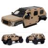 RC Car Body Shells, 324mm Wheelbase Body Shell Molded Transparent Desert Screw Plastic for 1/10 RC Crawler Axial SCX10 90046, 500x225x155mm, Yellow view 3