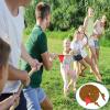 Outdoor Games Tug a War Rope 40FT for Kids and Adult, Field Day Family Reunion Outside Yard Backyard Lawn Picnic Carnival Fun Easter Games Tug of War for Birthday Party, Team Building,Brown view 2
