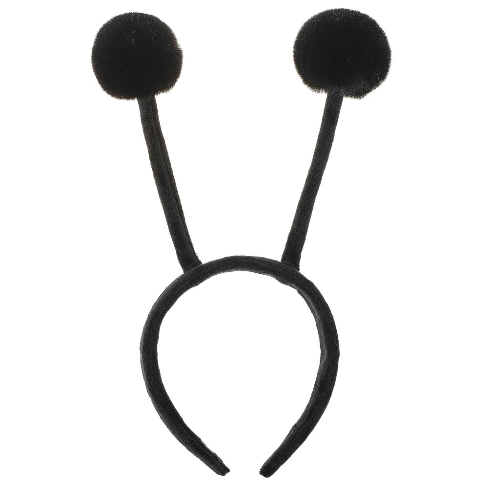 Olivemont Antenna headband for pretend costume as ant bee snail ladybug and butterfly (black)
