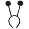Olivemont Antenna headband for pretend costume as ant bee snail ladybug and butterfly (black) view 1