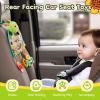 Koty Infant Car Seat Toy - Kick and Play Activity Center with Mirror, Teether and Crinkle Paper, Fun Travel Baby Toy for Rear Car Seat, Easier Drive with Newborns, Babies view 2