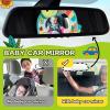 Koty Infant Car Seat Toy - Kick and Play Activity Center with Mirror, Teether and Crinkle Paper, Fun Travel Baby Toy for Rear Car Seat, Easier Drive with Newborns, Babies view 3