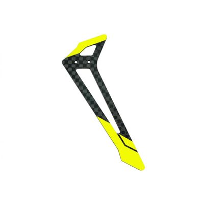 MICROHELI Carbon Fiber Vertical Fin (Yellow) - Blade Fusion 180 / Smart
