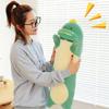 Rexinc 29.53'' Dinosaur Plush Pillow Toy Dinosaur Stuffed Animal Sleeping Pillow Cute Cartoon Soft Long Body Pillow Gift for Kids (Green) view 2