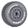 1/10 RC Remote Control Model car Short Card Flat Ground RV wear-Resistant Racing Tires Modified and Upgraded Compatible with ARRMA DHK Slash Thunder Magic D view 4