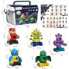 TEMI Magnet Robot Toy for Kids 3-5 Years Old - Monster Magnet Toys Stacking Transform Toys with Storage Box, Set for Boys Age 3 4 5 6 7 Years Old Boys, Christmas and Birthday Gifts view 2