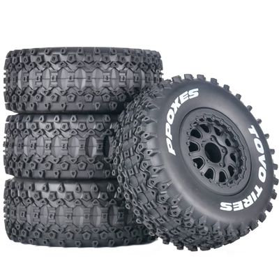 1/10 RC Remote Control Model car Short Card Flat Ground RV wear-Resistant Racing Tires Modified and Upgraded Compatible with ARRMA DHK Slash Thunder Magic C