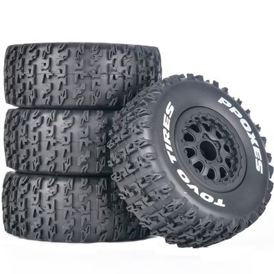 1/10 RC Remote Control Model car Short Card Flat Ground RV wear-Resistant Racing Tires Modified and Upgraded Compatible with ARRMA DHK Slash Thunder Magic (LT18063A)