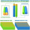 Party Supplies Compatible for Nerf - 10 Kids Pack Boys Birthday Party Guns War Decorations,Face Mask Glasses 200 Foam Bullets Darts for Two Teams Toy for Kids Boys Girls view 4