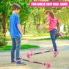 Chridark Ankle Skip Ball for Kids - Foldable Flash Wheel Skip Ball, Outside Game Toys for Kids & Adults, Gift for Boys & Girls Age 5 6 7 8 9 10 Years Old, Pink view 2