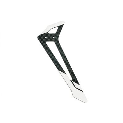 MICROHELI Carbon Fiber Vertical Fin (White) - Blade Fusion 180 / Smart
