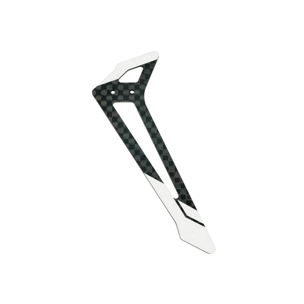 MICROHELI Carbon Fiber Vertical Fin (White) - Blade Fusion 180 / Smart