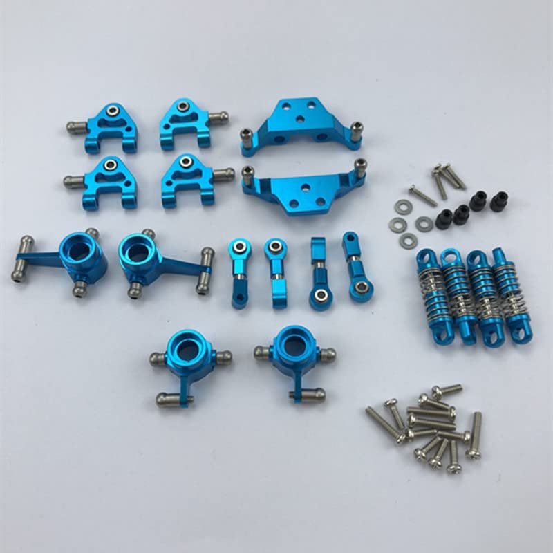 HF12GHFHI Metal Full Set Upgrade Parts for Wltoys 1/28 P929 P939 K979 K989 K999 K969 Rc Car Parts ( Color : Blue )