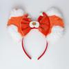 Atvscay Turn Red Panda Costume Headbands FurryTurn Red Panda Ear Headband Party Decoration For Halloween Girls & Boys (Hairy) view 1
