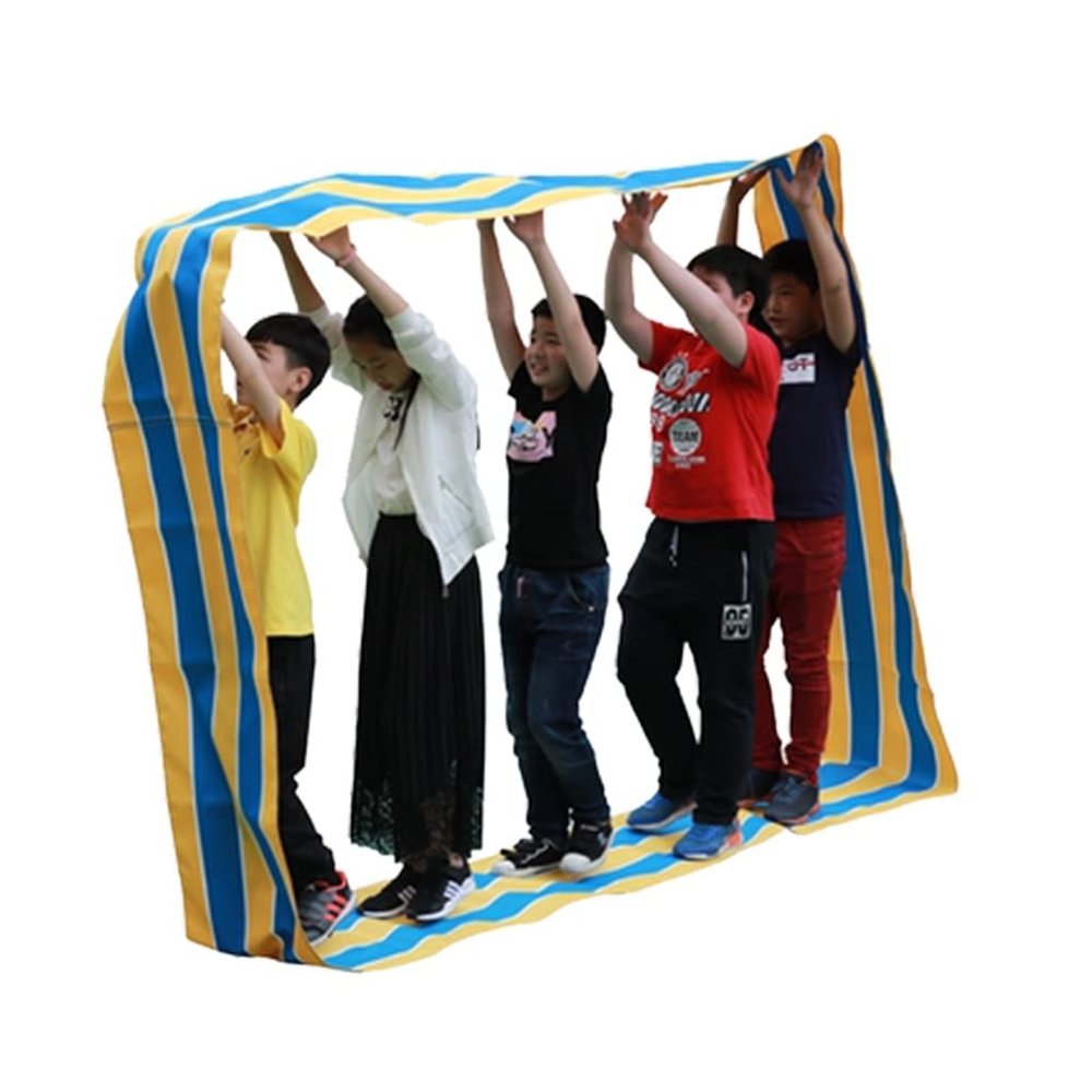 Playing Run Mat Outdoor Striped Oxford Cloth Running Mat, Fun Team Game Props, Suitable for Kindergarten/Birthday Party (Size : Kids-6M/20FT)