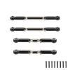 RCAWD 4X UDR Upgrades Linkage Parts Aluminum Alloy&Steel Linkage, Sway Bar, Front Rear (Assembled with Hollow Balls) for 1/7 Traxxas UDR Unlimited Desert Racer 85086-4(Black) view 1